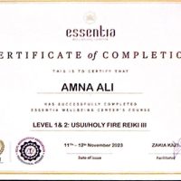 Reiki Certificate